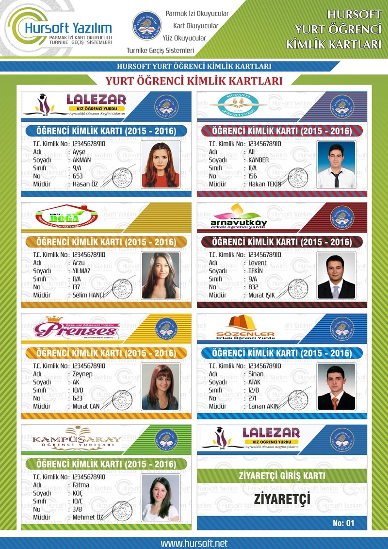 Yurt Ogrenci Kimlik Kartlari