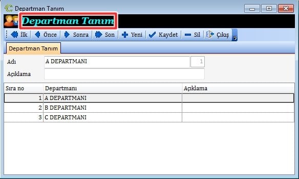 Departman Tanıtımı