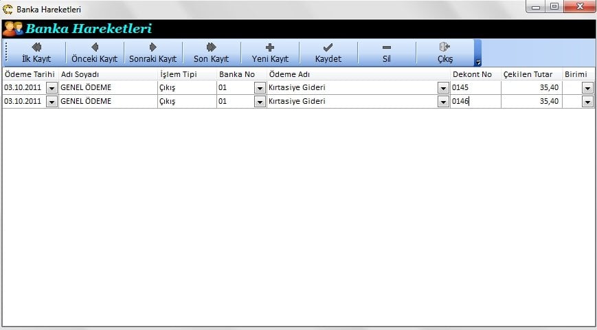 Hesaptan Para Çekme İşlemi