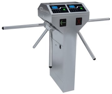 HURSOFT S1210 TEK AYAKLI İKİ KOLLU TURNİKE (1 ADET PARMAK İZİ OKUYUCU TURNİKEYE MONTELİ)