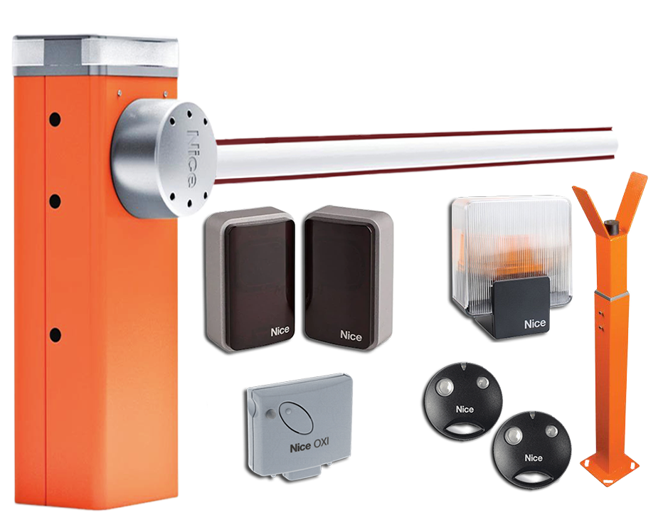 NİCE MBAR 6 METRE KOLLU BARİYER SİSTEMİ (AKSESUARLI KİT) (PROFESYONEL YOĞUN GEÇİŞE UYGUN)