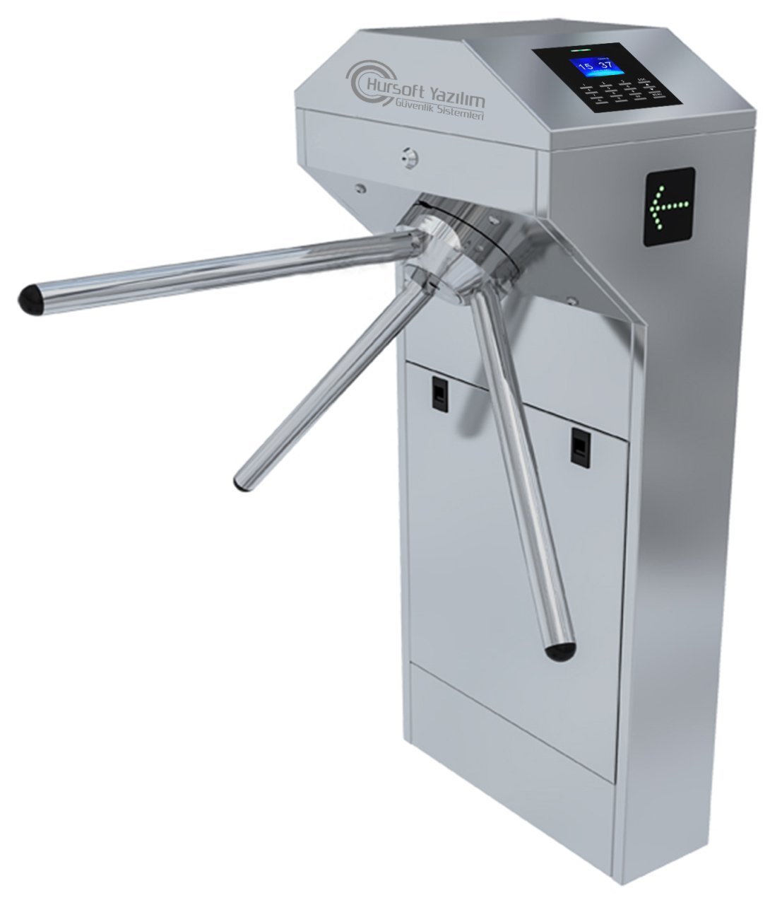HURSOFT S810 SPOR MERKEZİ TURNİKE SİSTEMLERİ (2 ADET KART OKUYUCU TURNİKEYE MONTELİ)