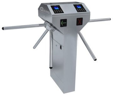 HURSOFT S1250 YEMEKHANE TURNİKE SİSTEMLERİ (4 ADET PARMAK İZLİ KART OKUYUCU TURNİKEYE MONTELİ)