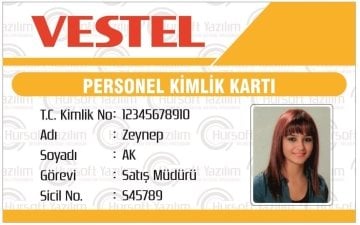 PERSONEL KİMLİK KARTI (PROXİMİTY - MİFARE KART BASKILI) - MATBAA BASKISI - FİRAMAYA ÖZEL TASARIM - 100 ADET KART